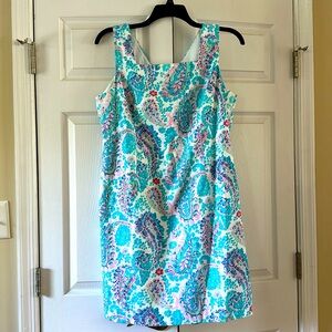 Talbots paisley dress.